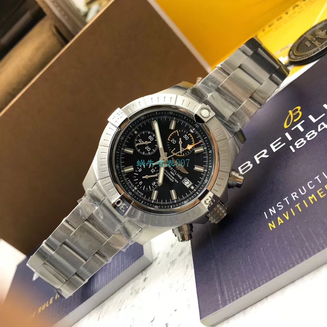 原单ETA7750 Breitling 复仇者计时 wrist watch 45系列A13317101B1A1 wrist watch  / BL172