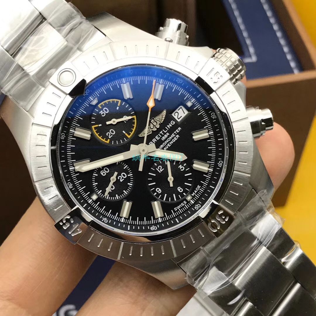 原单ETA7750 Breitling 复仇者计时 wrist watch 45系列A13317101B1A1 wrist watch  / BL172