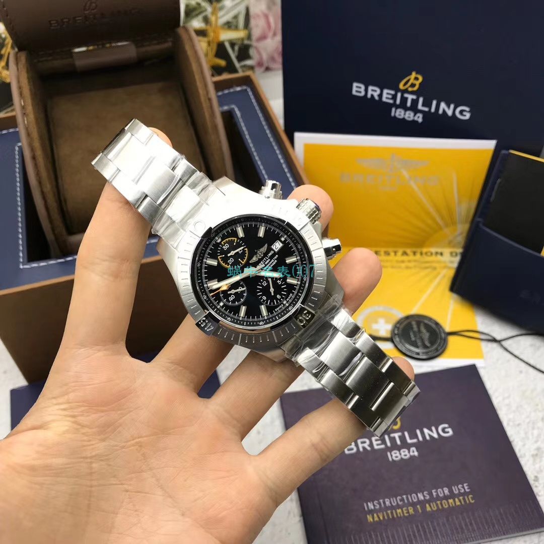 原单ETA7750 Breitling 复仇者计时 wrist watch 45系列A13317101B1A1 wrist watch  / BL172