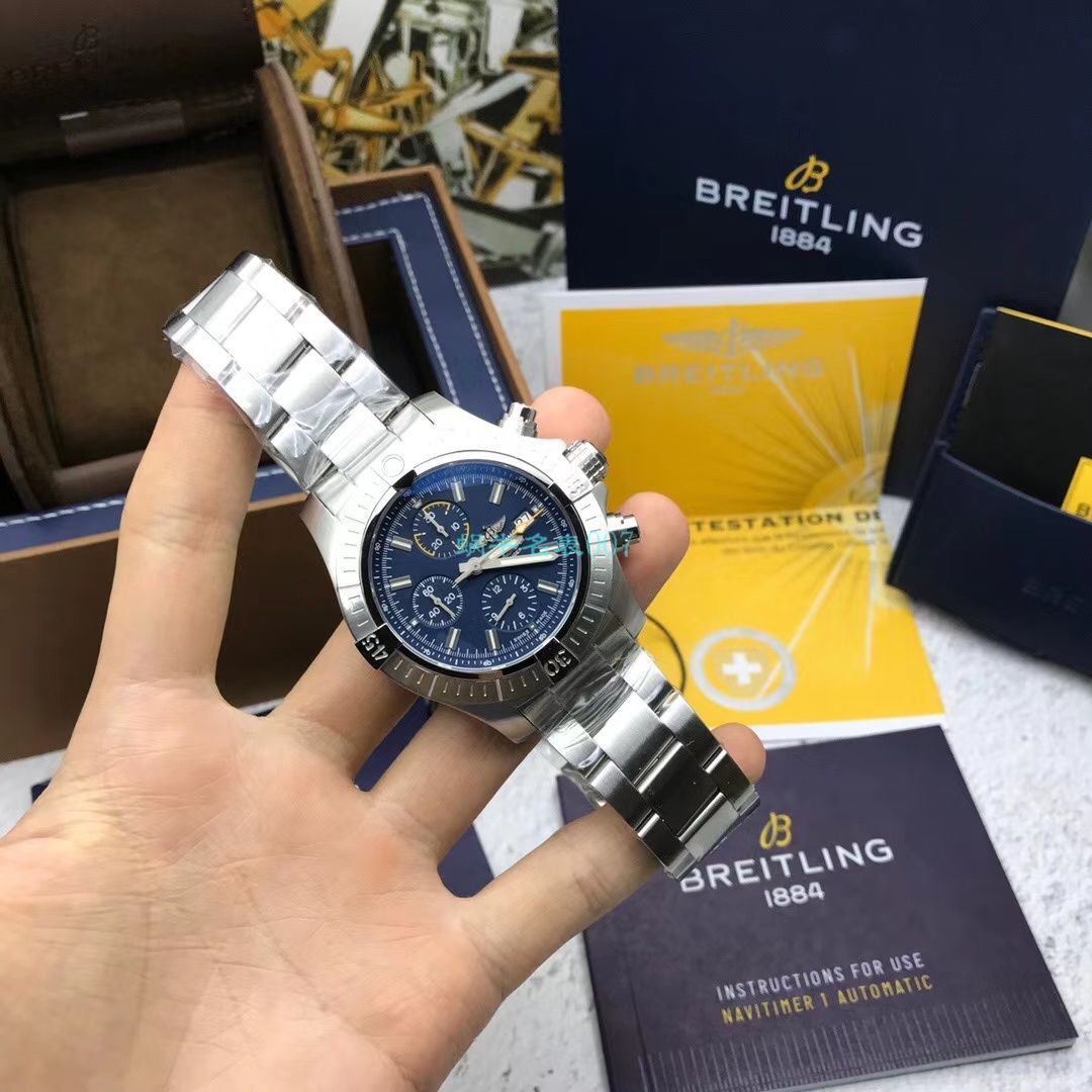 渠道原单 Breitling 复仇者计时 wrist watch 45系列A13317101C1A1 wrist watch  / BL171
