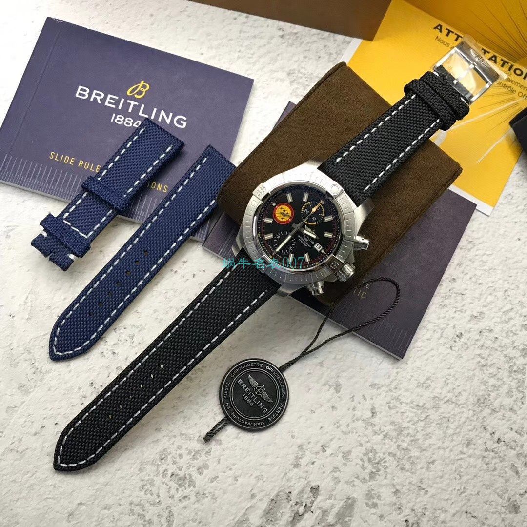 原单 Breitling 50周年复仇者瑞士巡逻兵限量款A133171A1B1X1 wrist watch  / BL176