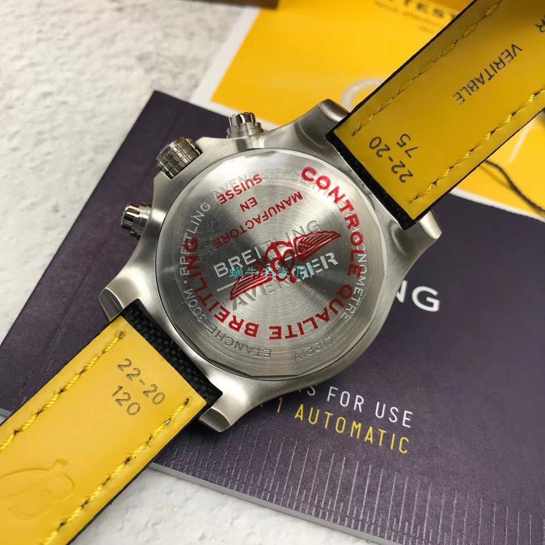 原单 Breitling 50周年复仇者瑞士巡逻兵限量款A133171A1B1X1 wrist watch  / BL176