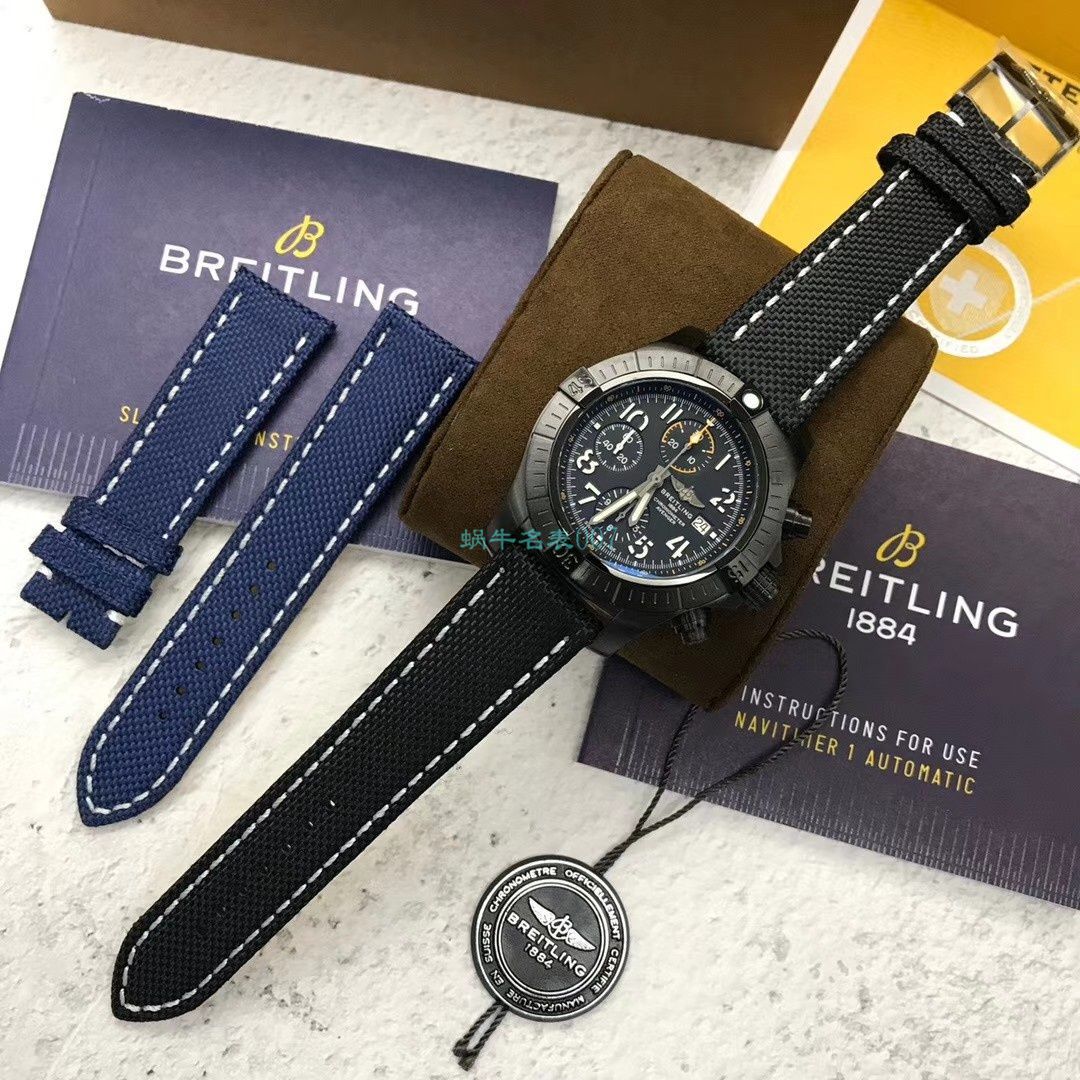  Breitling 原单复仇者夜间任务计时 wrist watch 45系列V13317101B1X2 wrist watch  / BL178