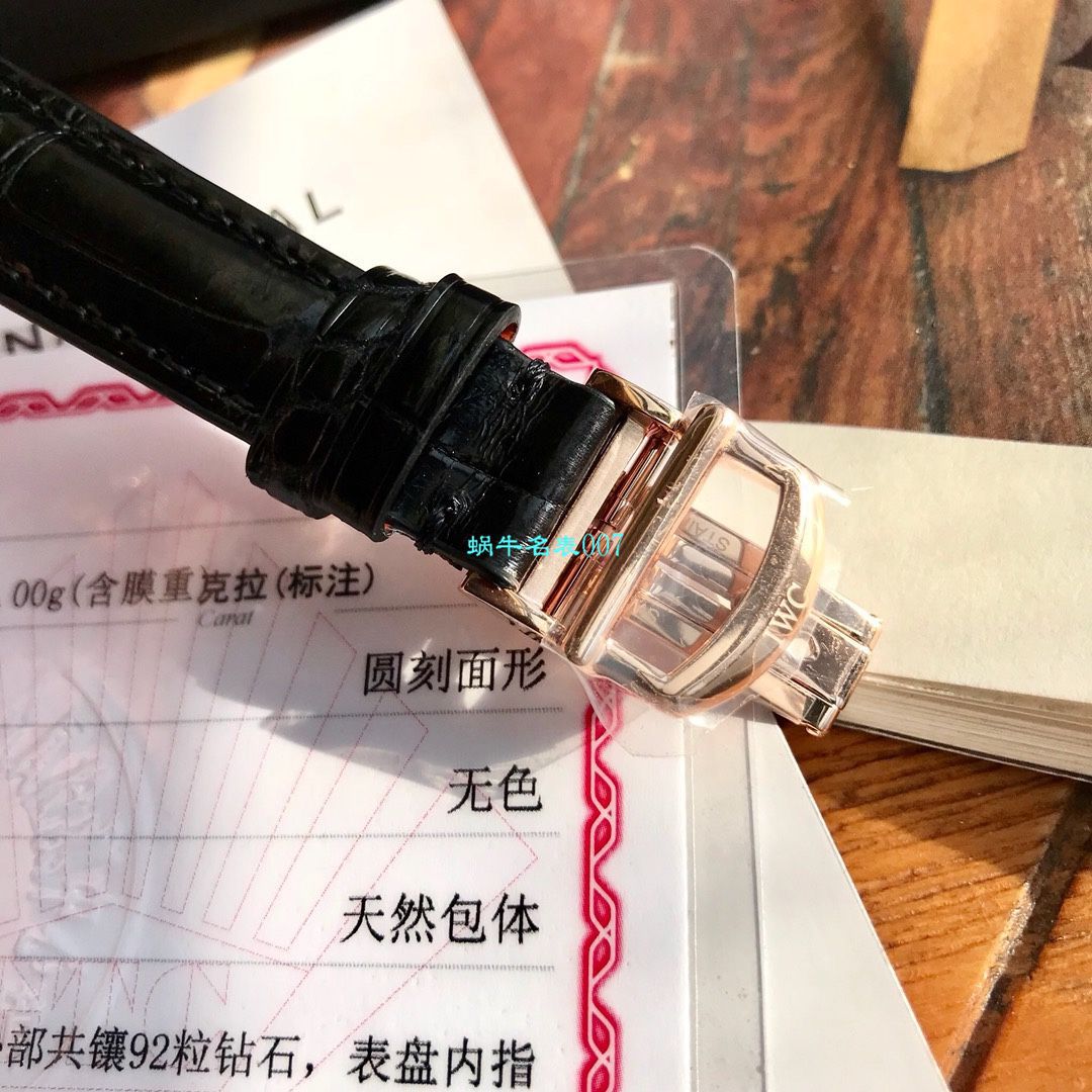 渠道原单 IWC 柏涛菲诺真钻瑞士 Movement 女表IW357406 wrist watch  / WG530