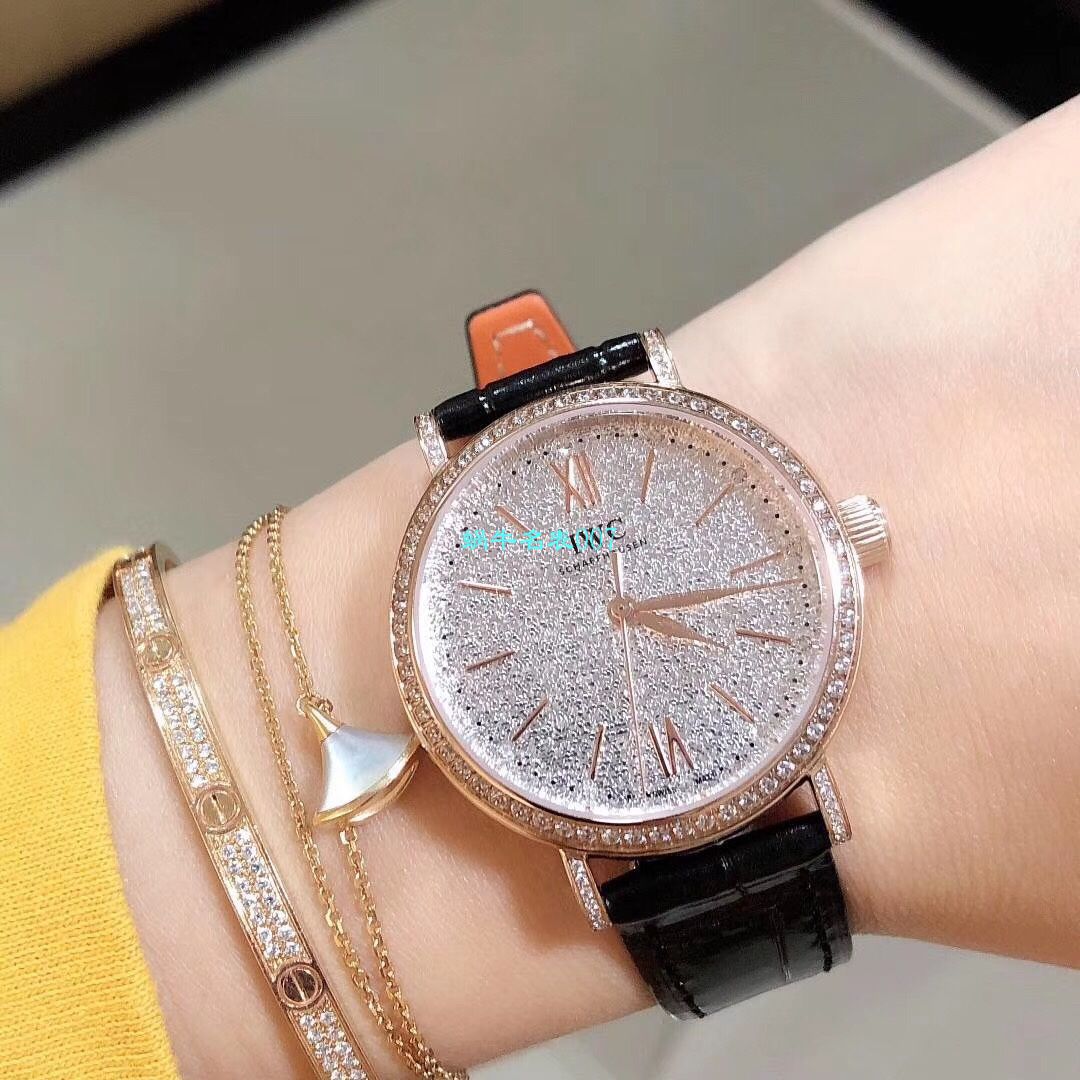 渠道原单 IWC 柏涛菲诺真钻瑞士 Movement 女表IW357406 wrist watch  / WG530