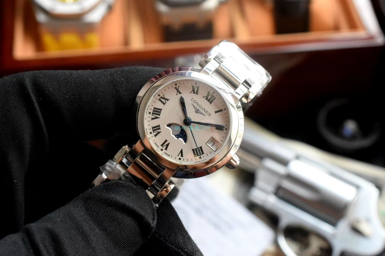 GS Factory 超A高仿手表 Longines 心月女士月相L8.115.4.71.6 wrist watch  / L168