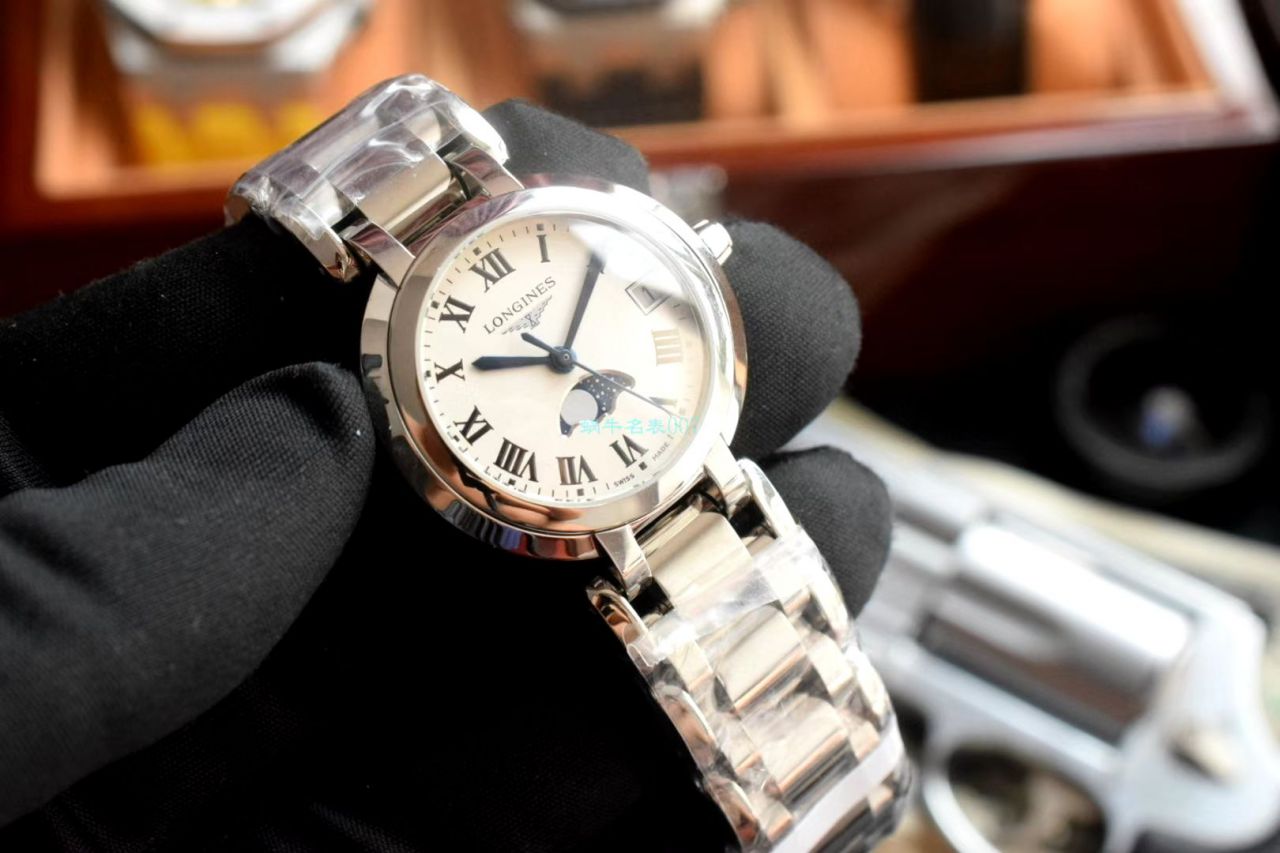 GS Factory 超A高仿手表 Longines 心月女士月相L8.115.4.71.6 wrist watch  / L168