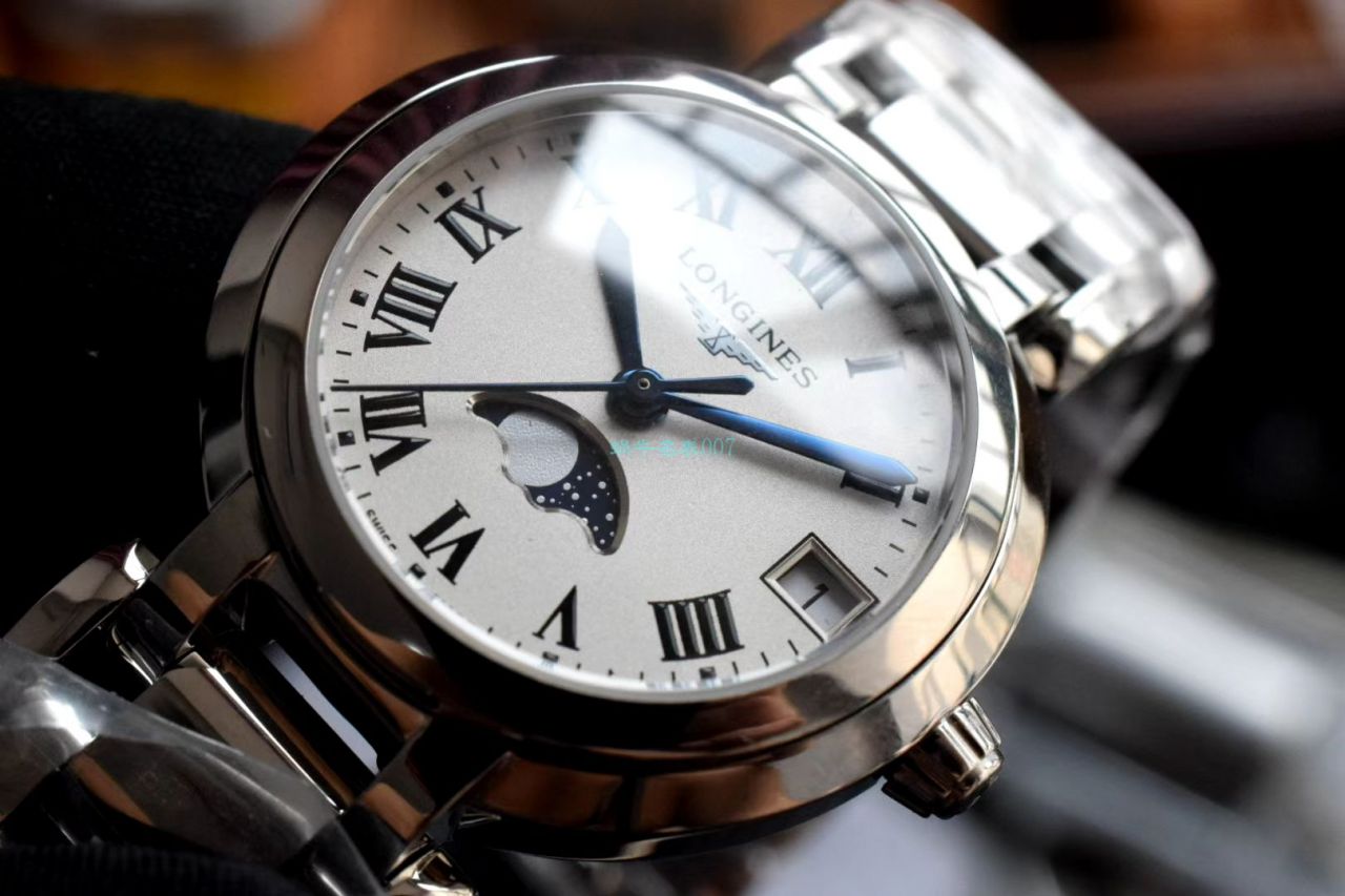 GS Factory 超A高仿手表 Longines 心月女士月相L8.115.4.71.6 wrist watch  / L168