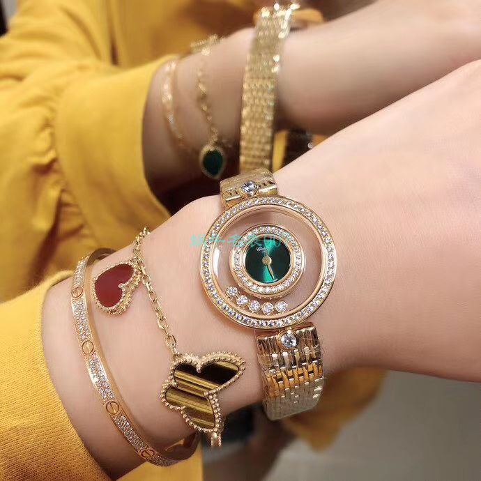 BV Factory 超A高仿 Chopard 女表快乐钻203957-5209 wrist watch  / XB062