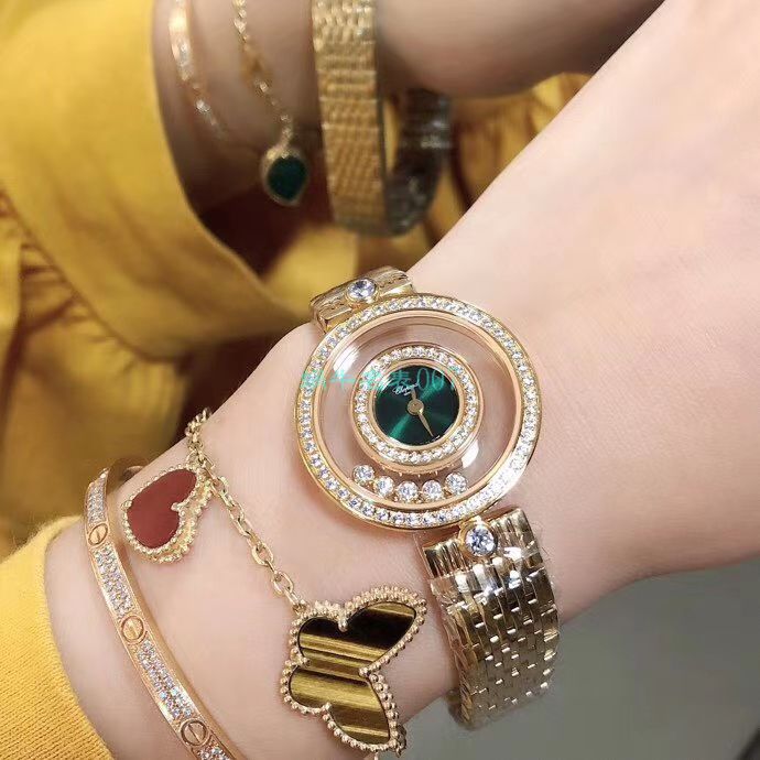BV Factory 超A高仿 Chopard 女表快乐钻203957-5209 wrist watch  / XB062