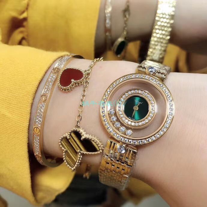 BV Factory 超A高仿 Chopard 女表快乐钻203957-5209 wrist watch  / XB062