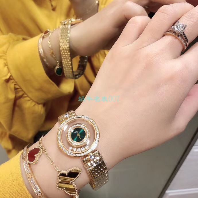 BV Factory 超A高仿 Chopard 女表快乐钻203957-5209 wrist watch  / XB062