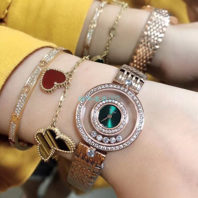 BV Factory 超A高仿 Chopard 女表快乐钻203957-5209 wrist watch  / XB062