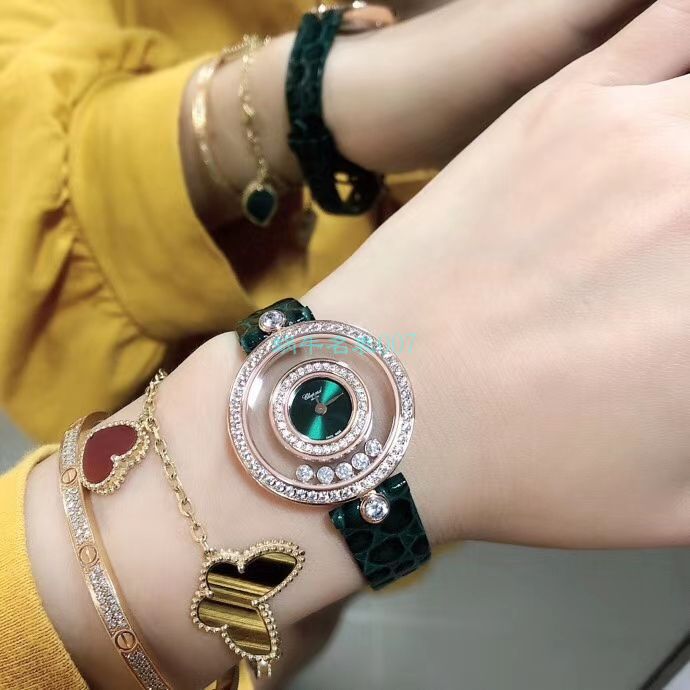 BV Factory 超A高仿 Chopard 女表快乐钻203957-5209 wrist watch  / XB062