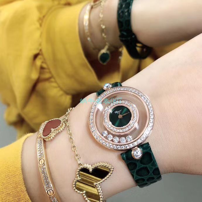 BV Factory 超A高仿 Chopard 女表快乐钻203957-5209 wrist watch  / XB062