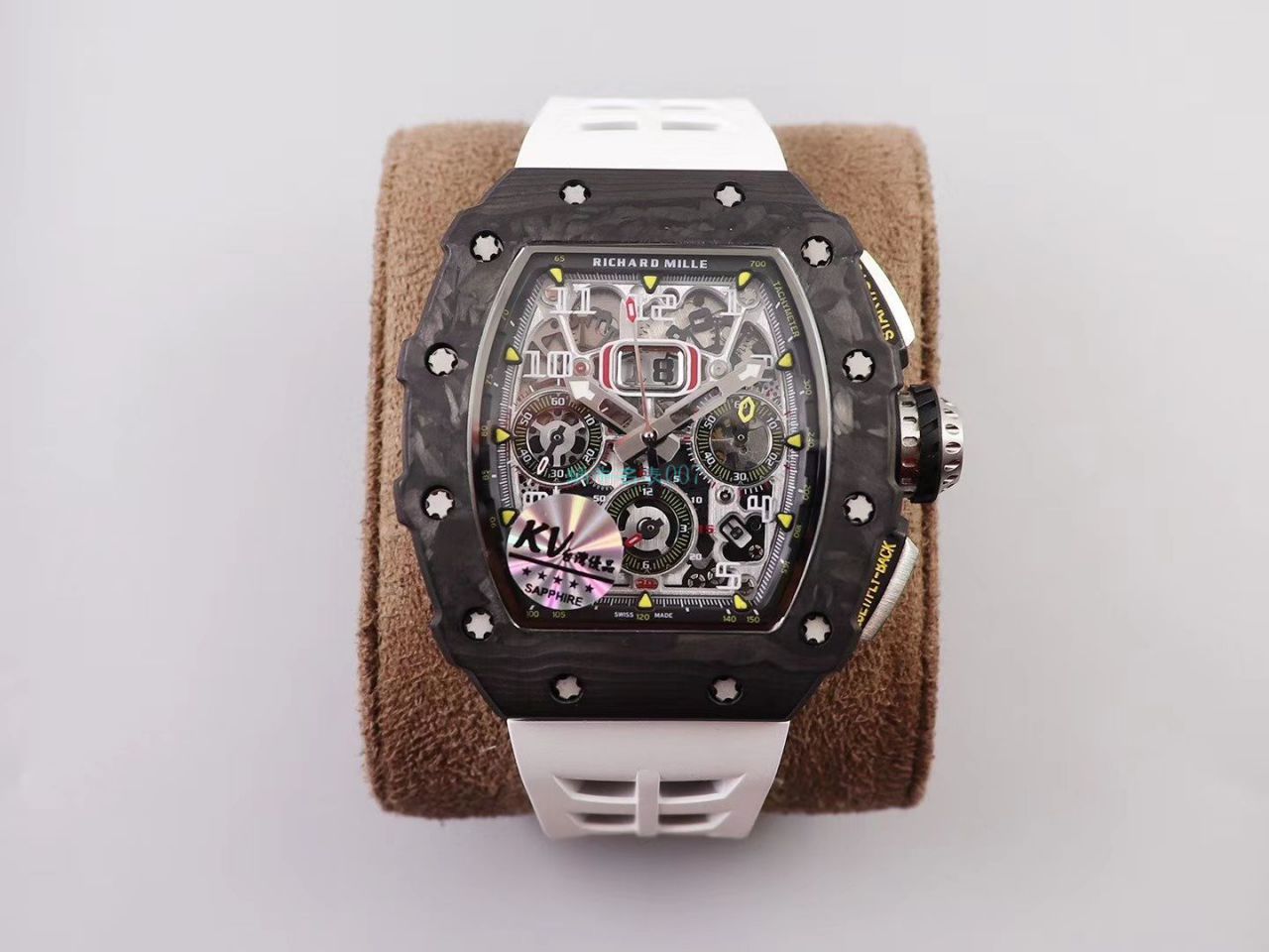 KV Factory  top 复刻 RICHARD MILLE RM-011锻造 carbon fiber 系列【原版 carbon fiber 纹路】V2全新升级版 / KVRM11V2