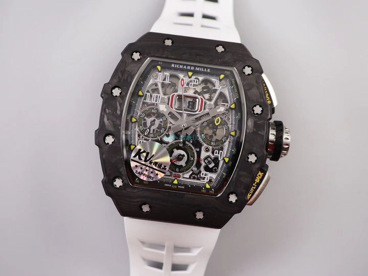 KV Factory  top 复刻 RICHARD MILLE RM-011锻造 carbon fiber 系列【原版 carbon fiber 纹路】V2全新升级版 / KVRM11V2