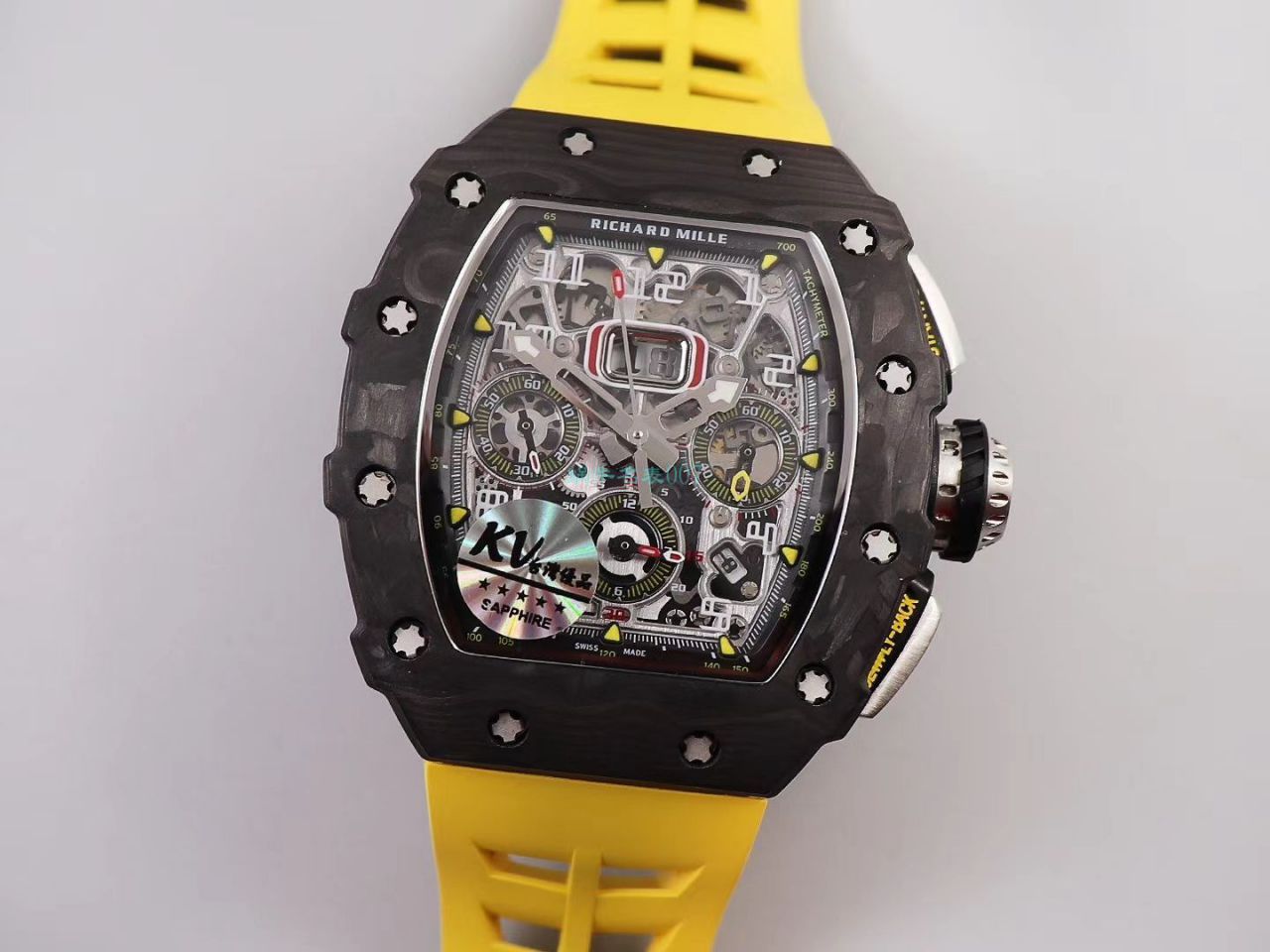 KV Factory  top 复刻 RICHARD MILLE RM-011锻造 carbon fiber 系列【原版 carbon fiber 纹路】V2全新升级版 / KVRM11V2