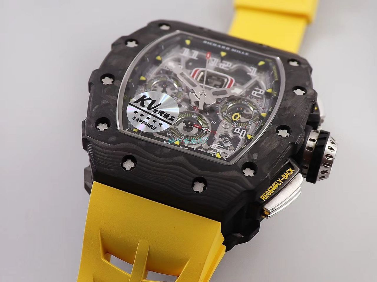 KV Factory  top 复刻 RICHARD MILLE RM-011锻造 carbon fiber 系列【原版 carbon fiber 纹路】V2全新升级版 / KVRM11V2