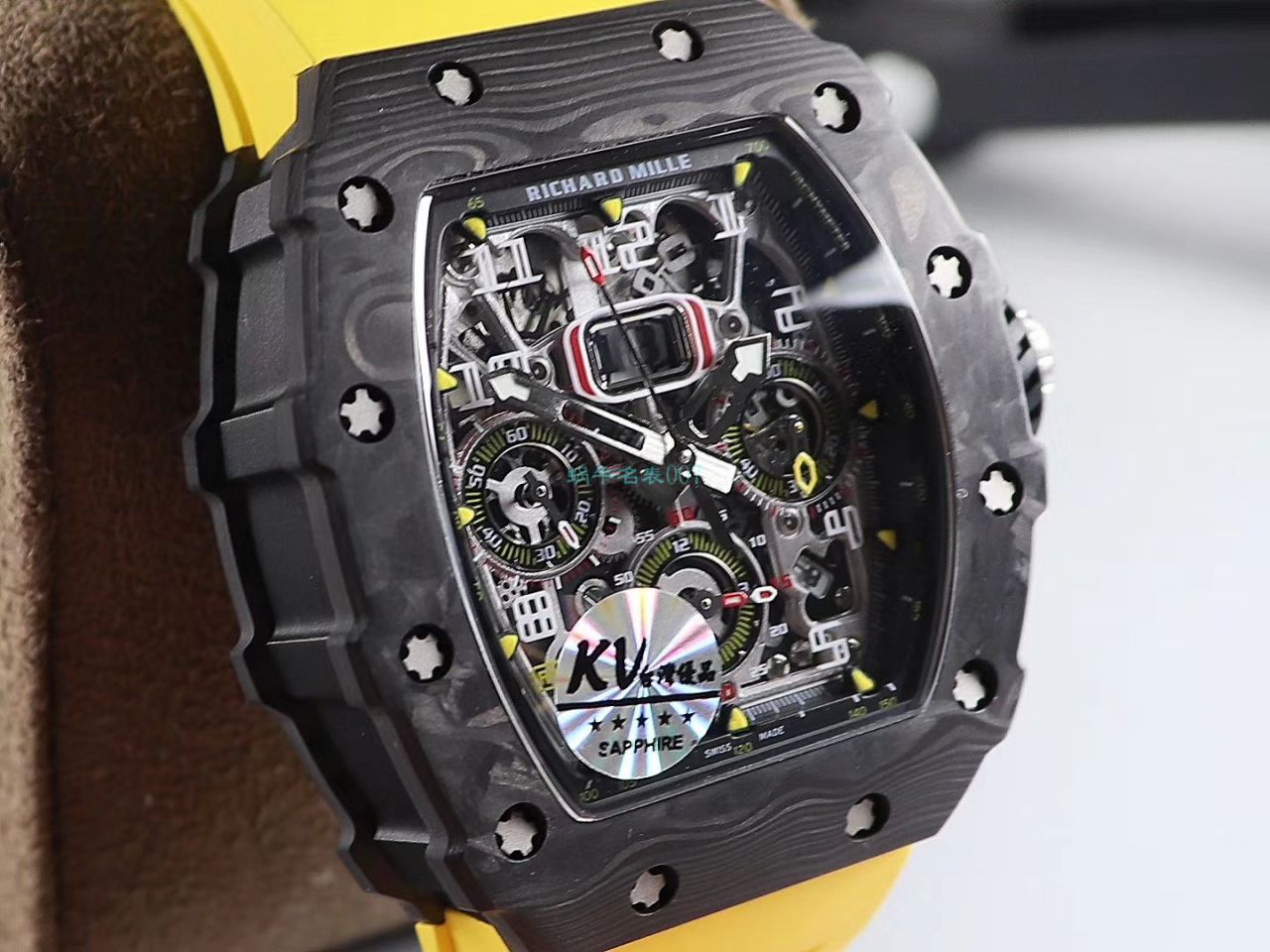 KV Factory  top 复刻 RICHARD MILLE RM-011锻造 carbon fiber 系列【原版 carbon fiber 纹路】V2全新升级版 / KVRM11V2