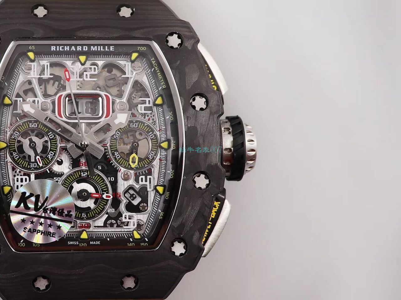 KV Factory  top 复刻 RICHARD MILLE RM-011锻造 carbon fiber 系列【原版 carbon fiber 纹路】V2全新升级版 / KVRM11V2