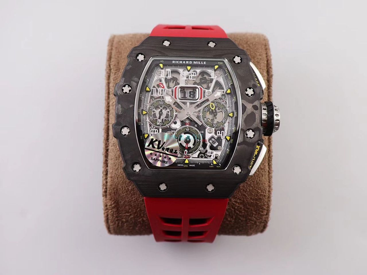 KV Factory  top 复刻 RICHARD MILLE RM-011锻造 carbon fiber 系列【原版 carbon fiber 纹路】V2全新升级版 / KVRM11V2