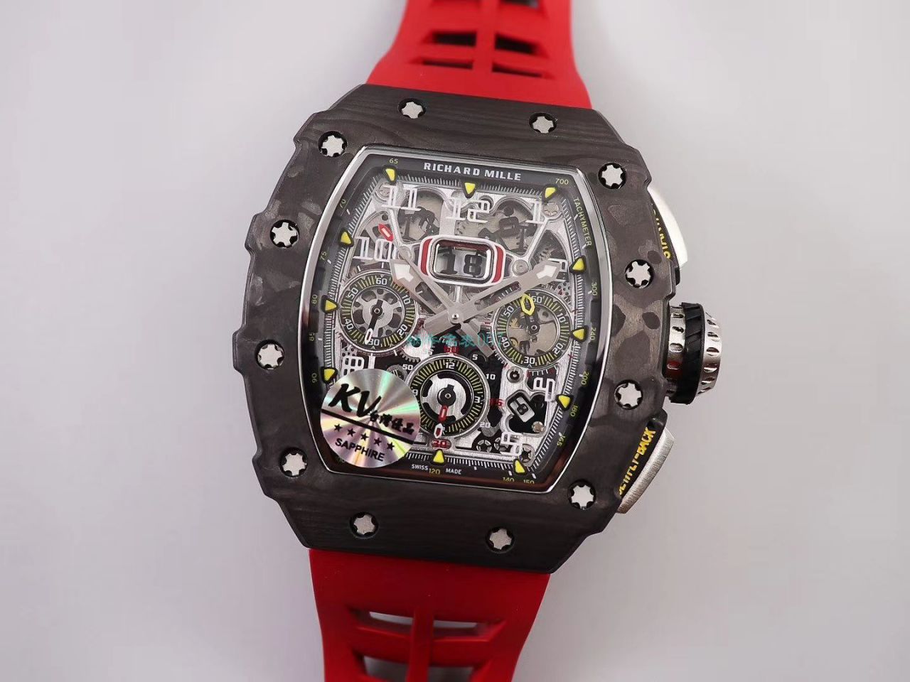KV Factory  top 复刻 RICHARD MILLE RM-011锻造 carbon fiber 系列【原版 carbon fiber 纹路】V2全新升级版 / KVRM11V2