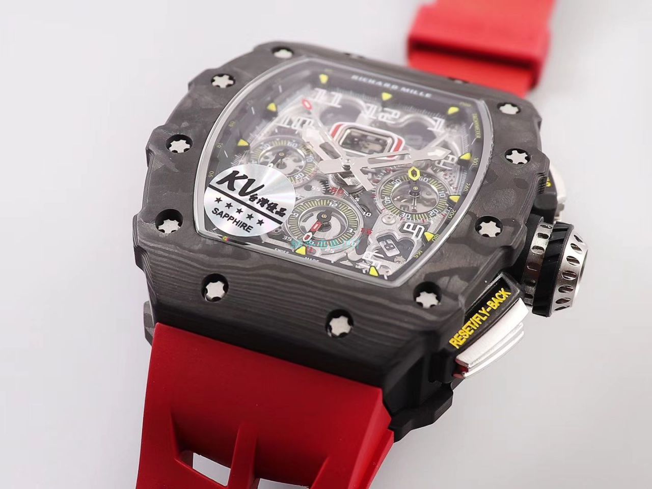 KV Factory  top 复刻 RICHARD MILLE RM-011锻造 carbon fiber 系列【原版 carbon fiber 纹路】V2全新升级版 / KVRM11V2