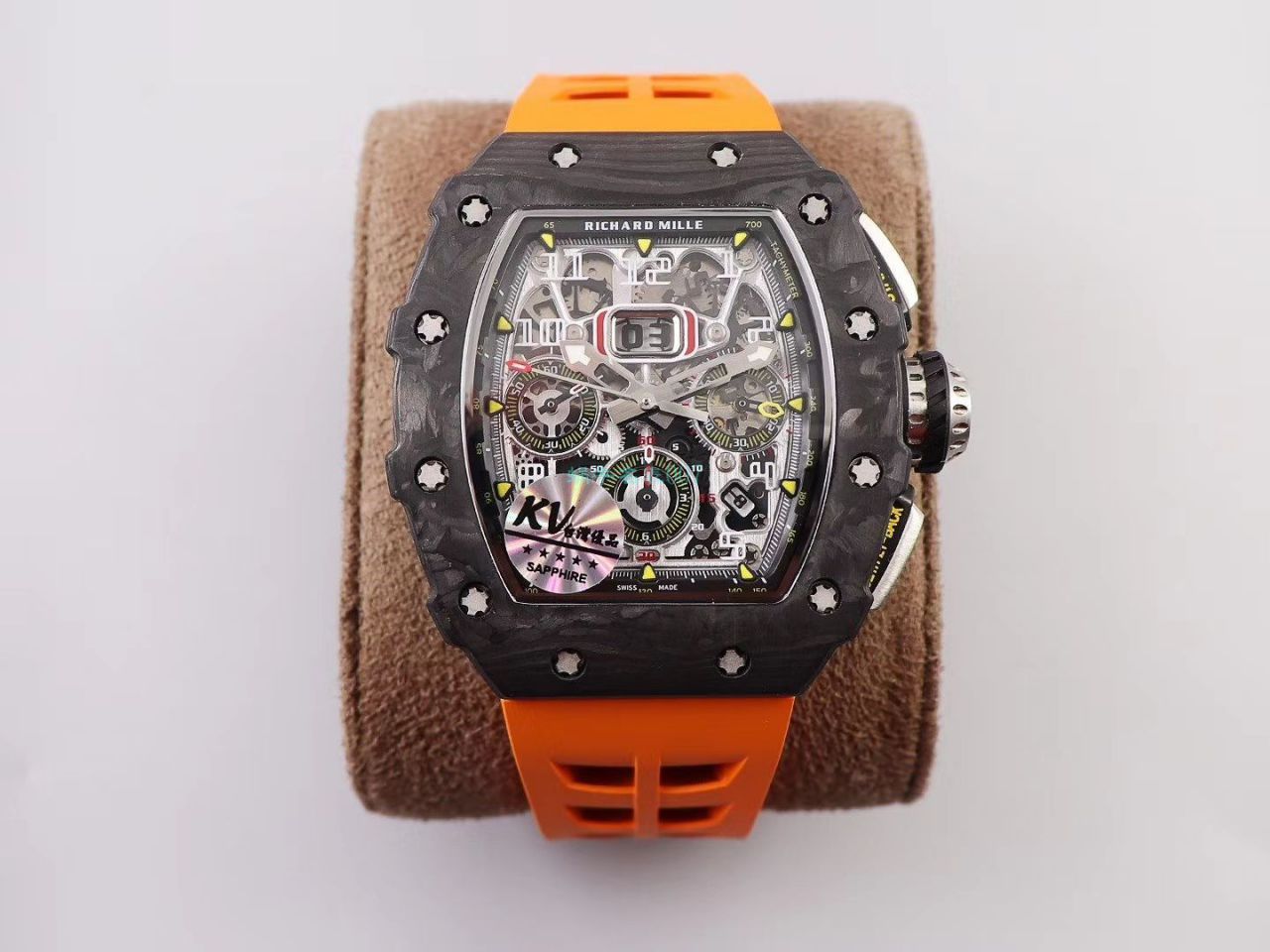 KV Factory  top 复刻 RICHARD MILLE RM-011锻造 carbon fiber 系列【原版 carbon fiber 纹路】V2全新升级版 / KVRM11V2