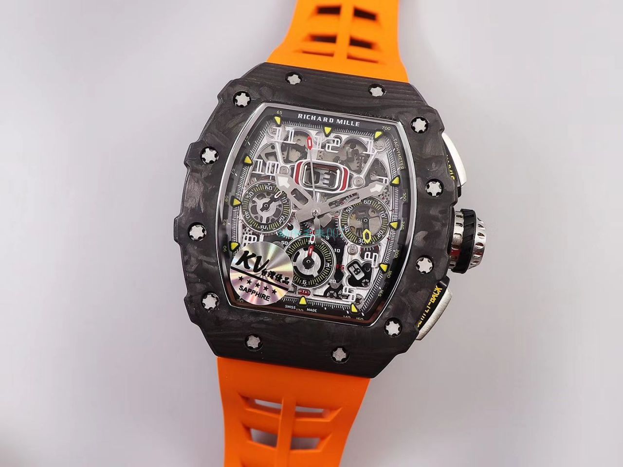 KV Factory  top 复刻 RICHARD MILLE RM-011锻造 carbon fiber 系列【原版 carbon fiber 纹路】V2全新升级版 / KVRM11V2