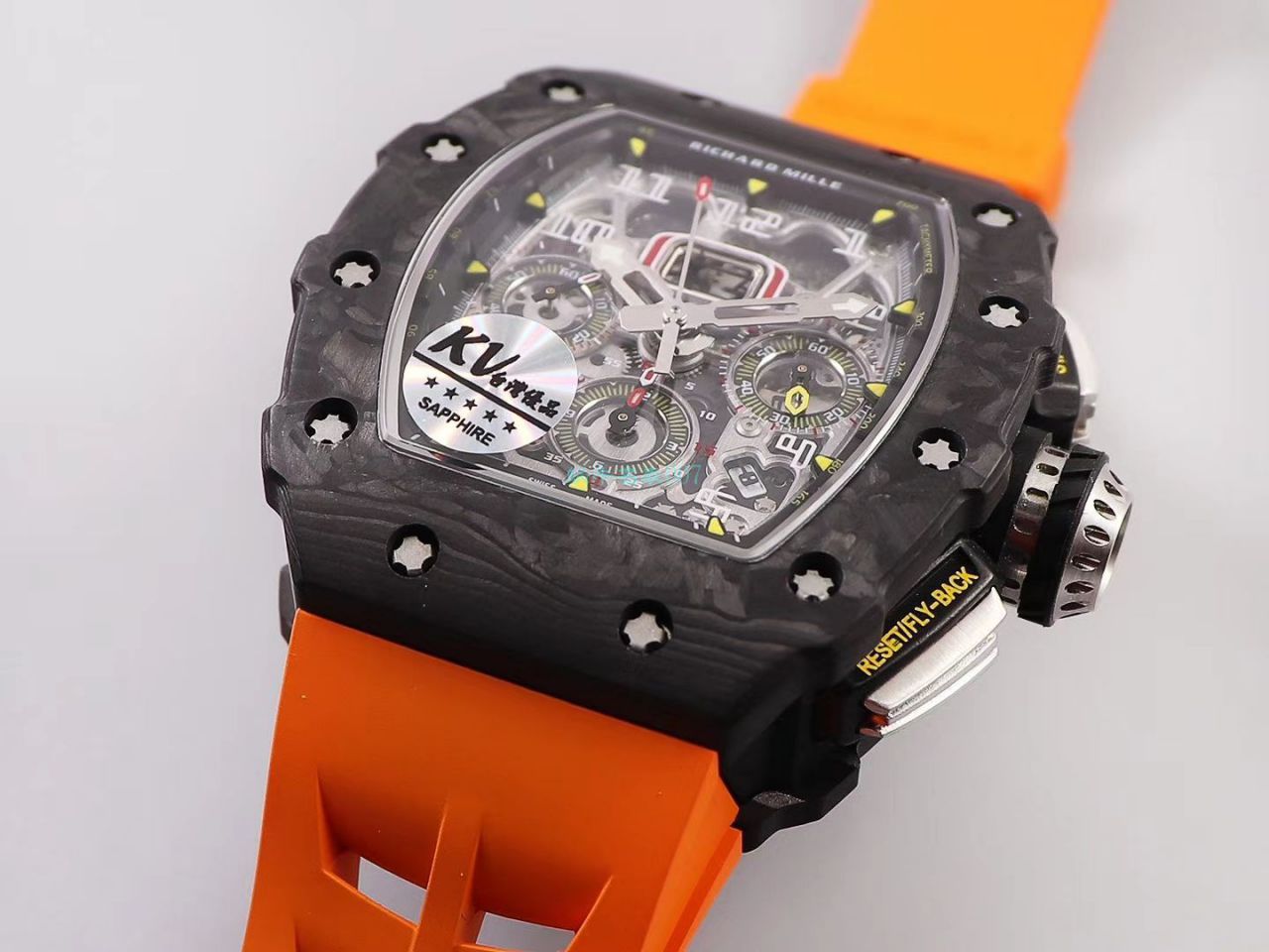 KV Factory  top 复刻 RICHARD MILLE RM-011锻造 carbon fiber 系列【原版 carbon fiber 纹路】V2全新升级版 / KVRM11V2