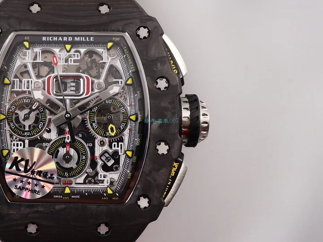 KV Factory  top 复刻 RICHARD MILLE RM-011锻造 carbon fiber 系列【原版 carbon fiber 纹路】V2全新升级版 / KVRM11V2