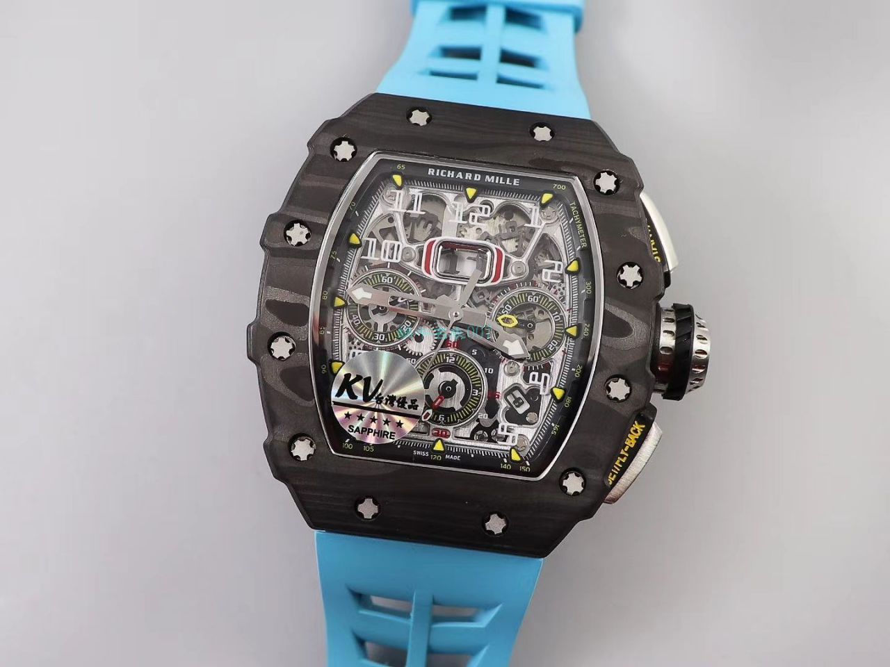 KV Factory  top 复刻 RICHARD MILLE RM-011锻造 carbon fiber 系列【原版 carbon fiber 纹路】V2全新升级版 / KVRM11V2
