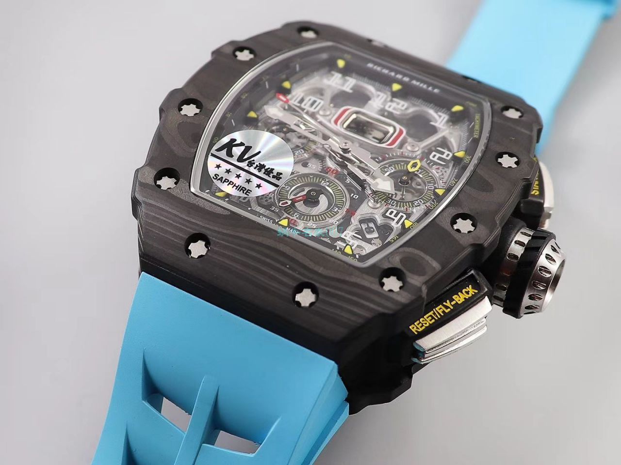 KV Factory  top 复刻 RICHARD MILLE RM-011锻造 carbon fiber 系列【原版 carbon fiber 纹路】V2全新升级版 / KVRM11V2