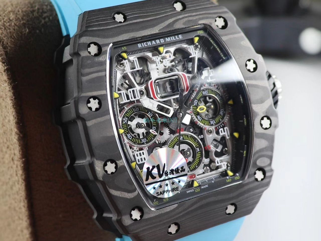 KV Factory  top 复刻 RICHARD MILLE RM-011锻造 carbon fiber 系列【原版 carbon fiber 纹路】V2全新升级版 / KVRM11V2
