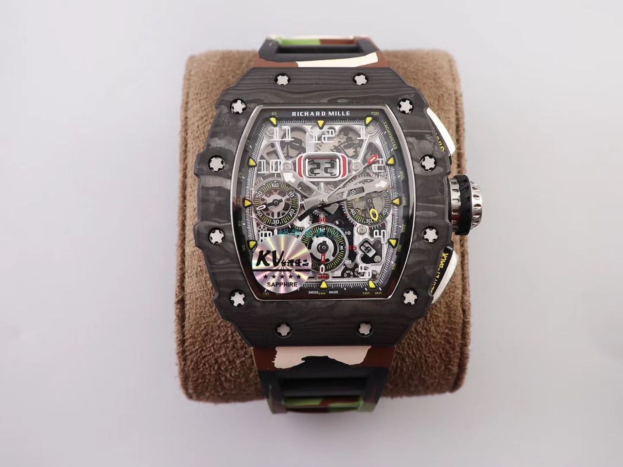 KV Factory  top 复刻 RICHARD MILLE RM-011锻造 carbon fiber 系列【原版 carbon fiber 纹路】V2全新升级版 / KVRM11V2