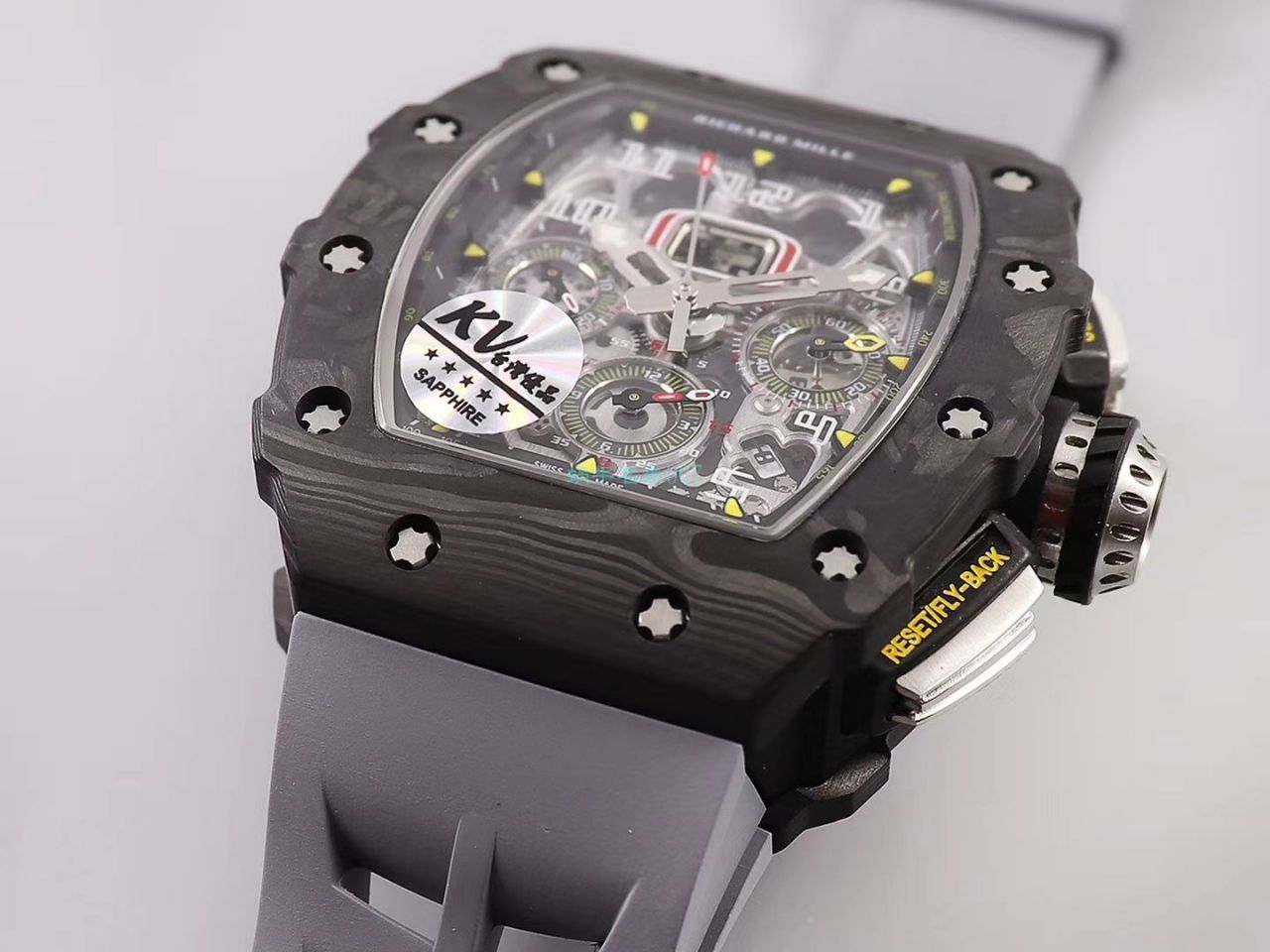 KV Factory  top 复刻 RICHARD MILLE RM-011锻造 carbon fiber 系列【原版 carbon fiber 纹路】V2全新升级版 / KVRM11V2
