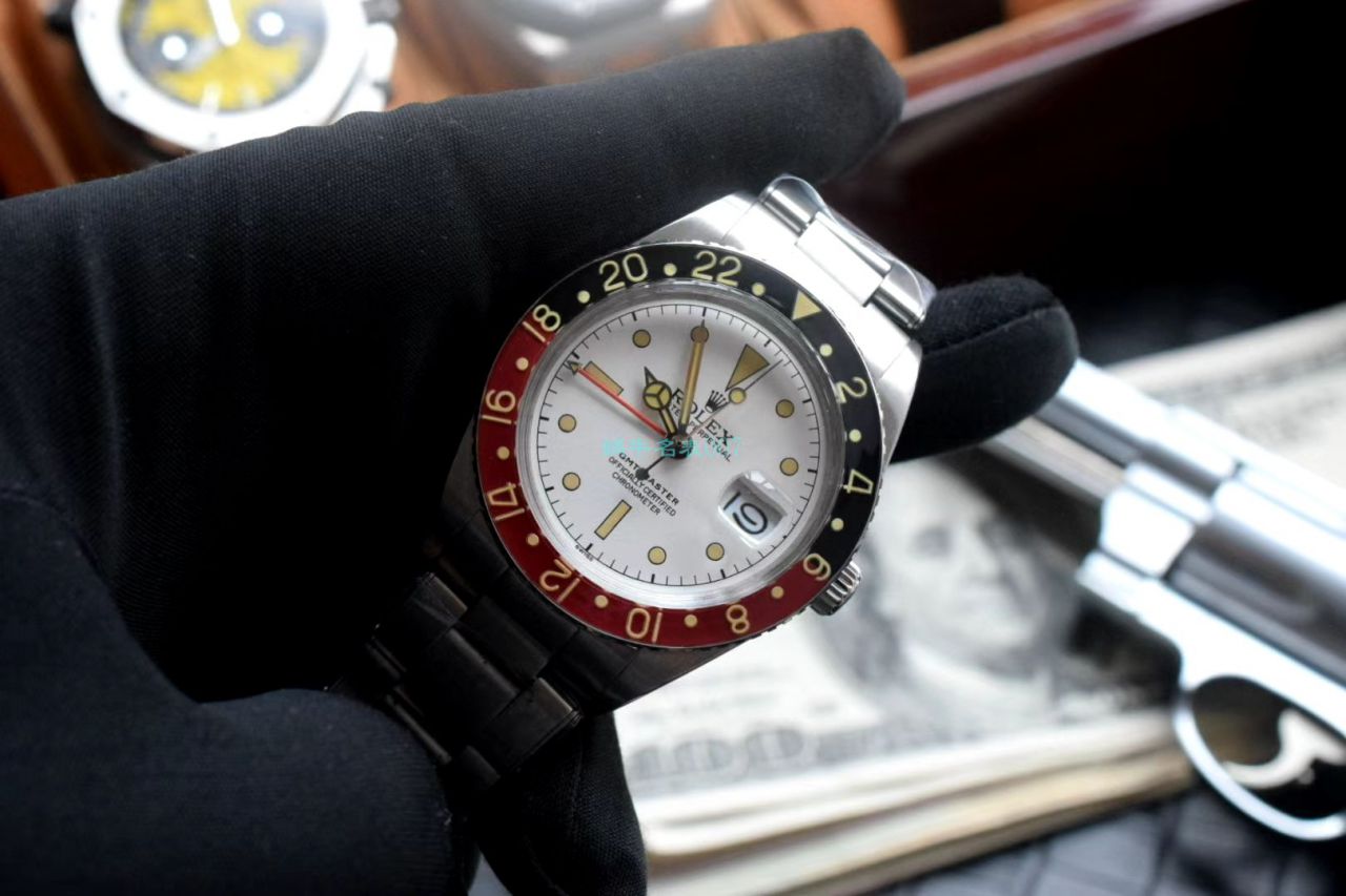  Rolex 复古 GMT MASTER II系列可乐圈GMT Master II 复刻高仿16710 wrist watch  / R602