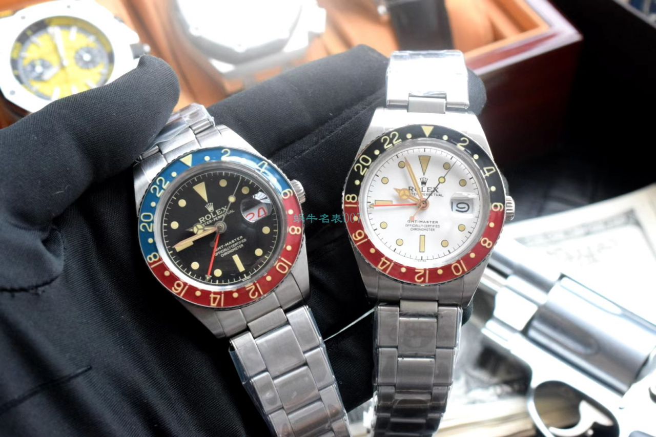  Rolex 复古 GMT MASTER II系列可乐圈GMT Master II 复刻高仿16710 wrist watch  / R602