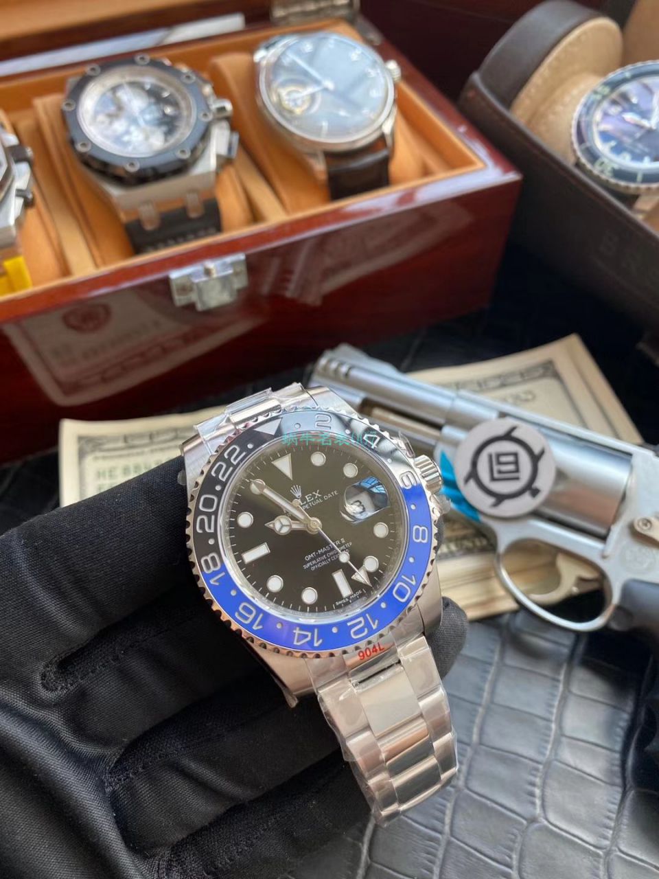 V9 Factory 官网复刻高仿手表 Rolex  GMT MASTER II系列116710BLNR-78200 wrist watch (可乐圈) / R603