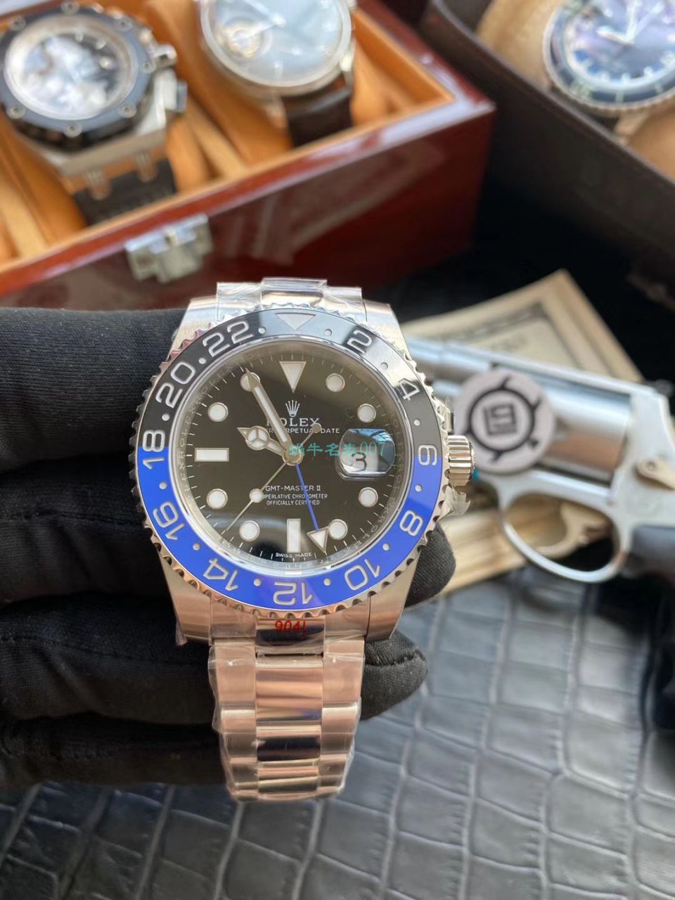 V9 Factory 官网复刻高仿手表 Rolex  GMT MASTER II系列116710BLNR-78200 wrist watch (可乐圈) / R603