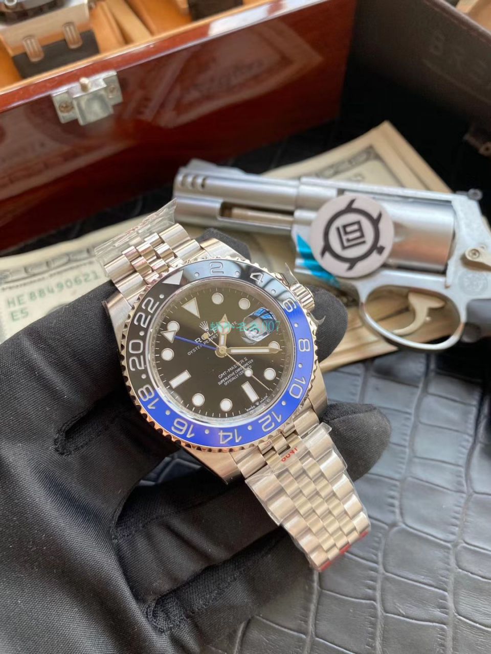 V9 Factory 超A高仿手表 Rolex  GMT MASTER II系列m126710blnr-0002 wrist watch (可乐圈) / R606