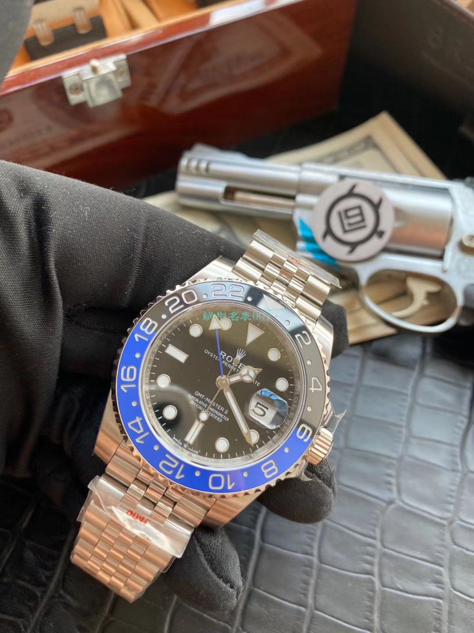 V9 Factory 超A高仿手表 Rolex  GMT MASTER II系列m126710blnr-0002 wrist watch (可乐圈) / R606