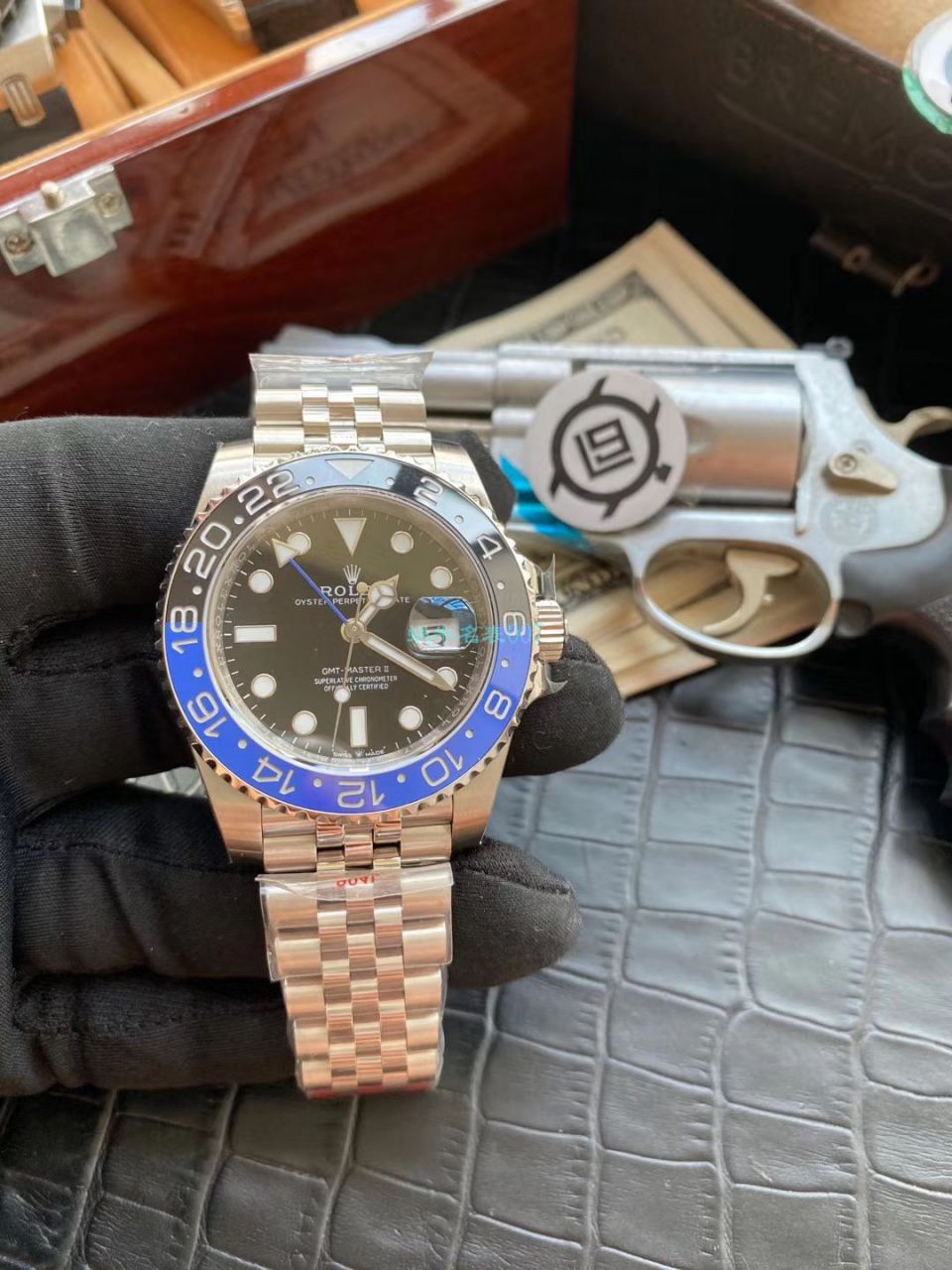 V9 Factory 超A高仿手表 Rolex  GMT MASTER II系列m126710blnr-0002 wrist watch (可乐圈) / R606