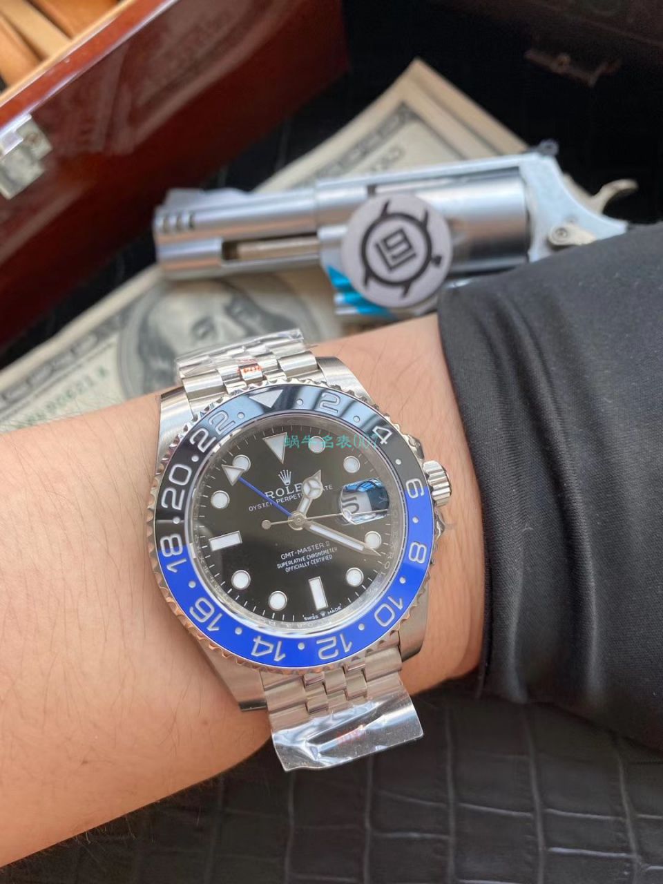 V9 Factory 超A高仿手表 Rolex  GMT MASTER II系列m126710blnr-0002 wrist watch (可乐圈) / R606