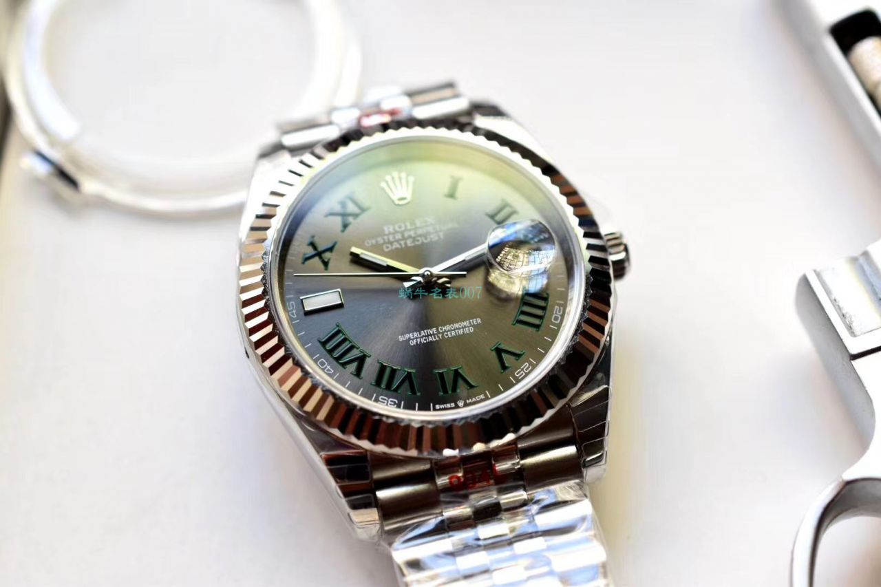 RE Factory  top 复刻高仿手表 Rolex   Datejust 系列m126334-0022绿萝 wrist watch  / R607