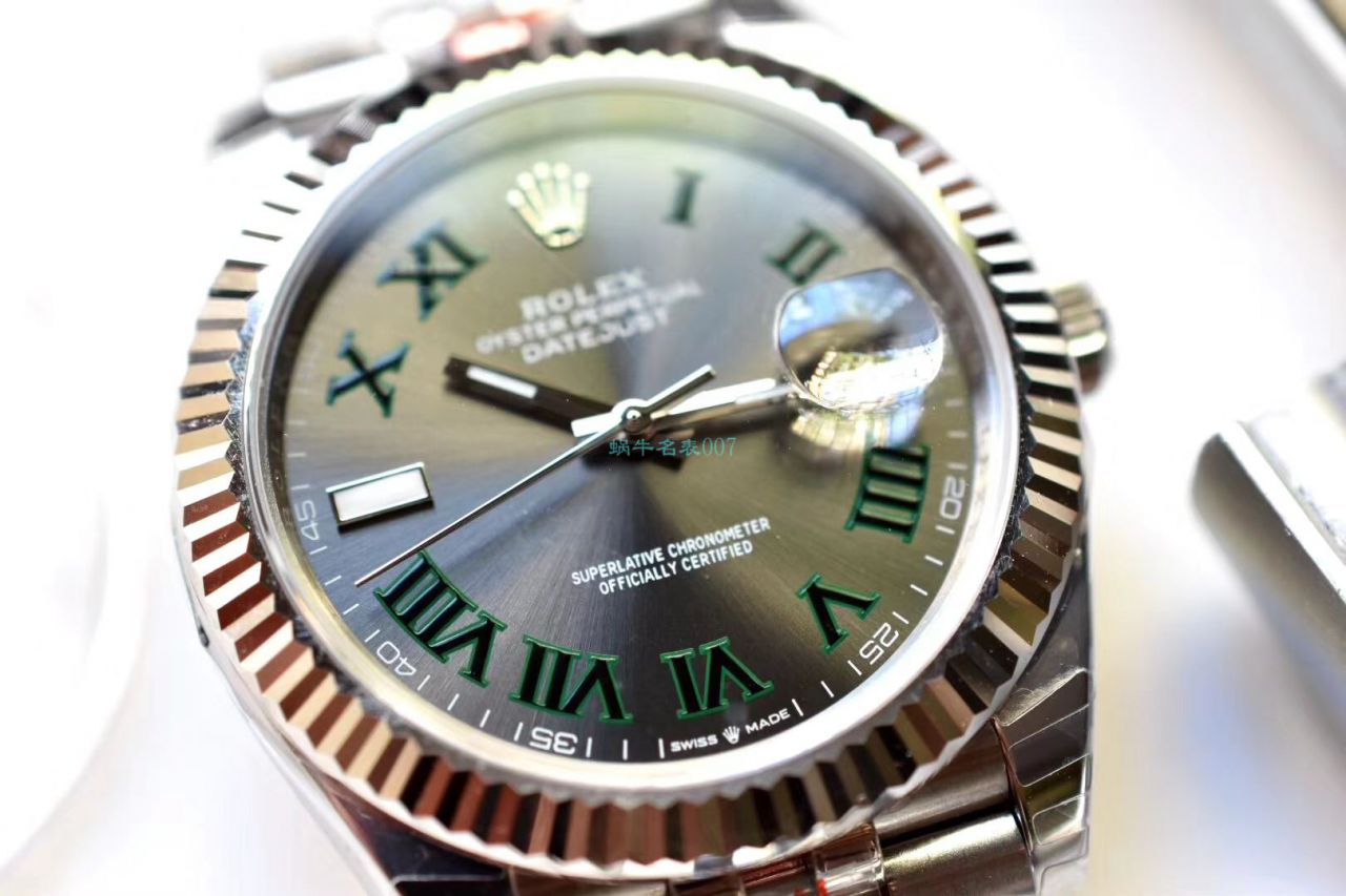 RE Factory  top 复刻高仿手表 Rolex   Datejust 系列m126334-0022绿萝 wrist watch  / R607