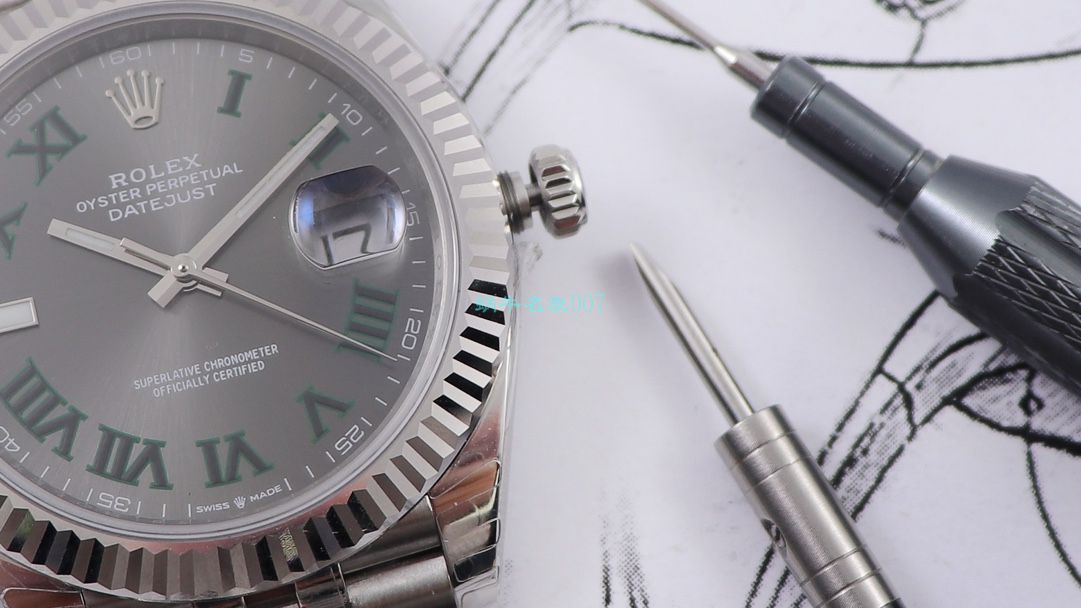 RE Factory  top 复刻高仿手表 Rolex   Datejust 系列m126334-0022绿萝 wrist watch  / R607