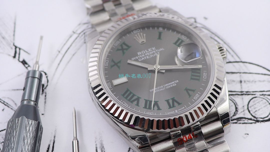 RE Factory  top 复刻高仿手表 Rolex   Datejust 系列m126334-0022绿萝 wrist watch  / R607