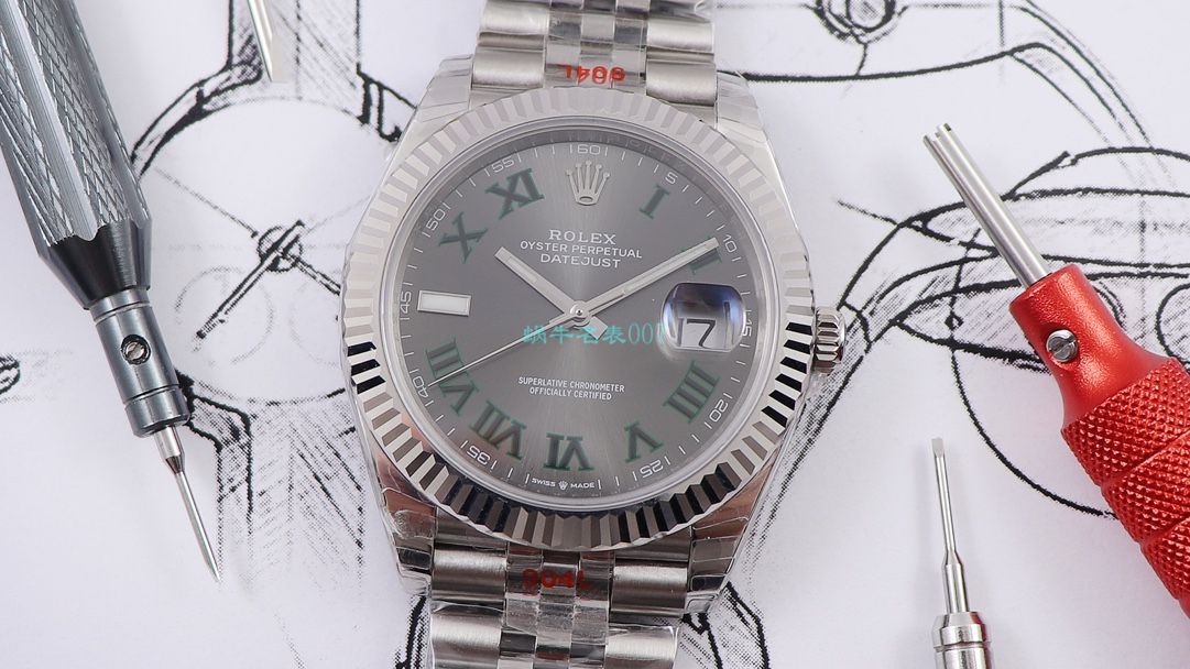 RE Factory  top 复刻高仿手表 Rolex   Datejust 系列m126334-0022绿萝 wrist watch  / R607